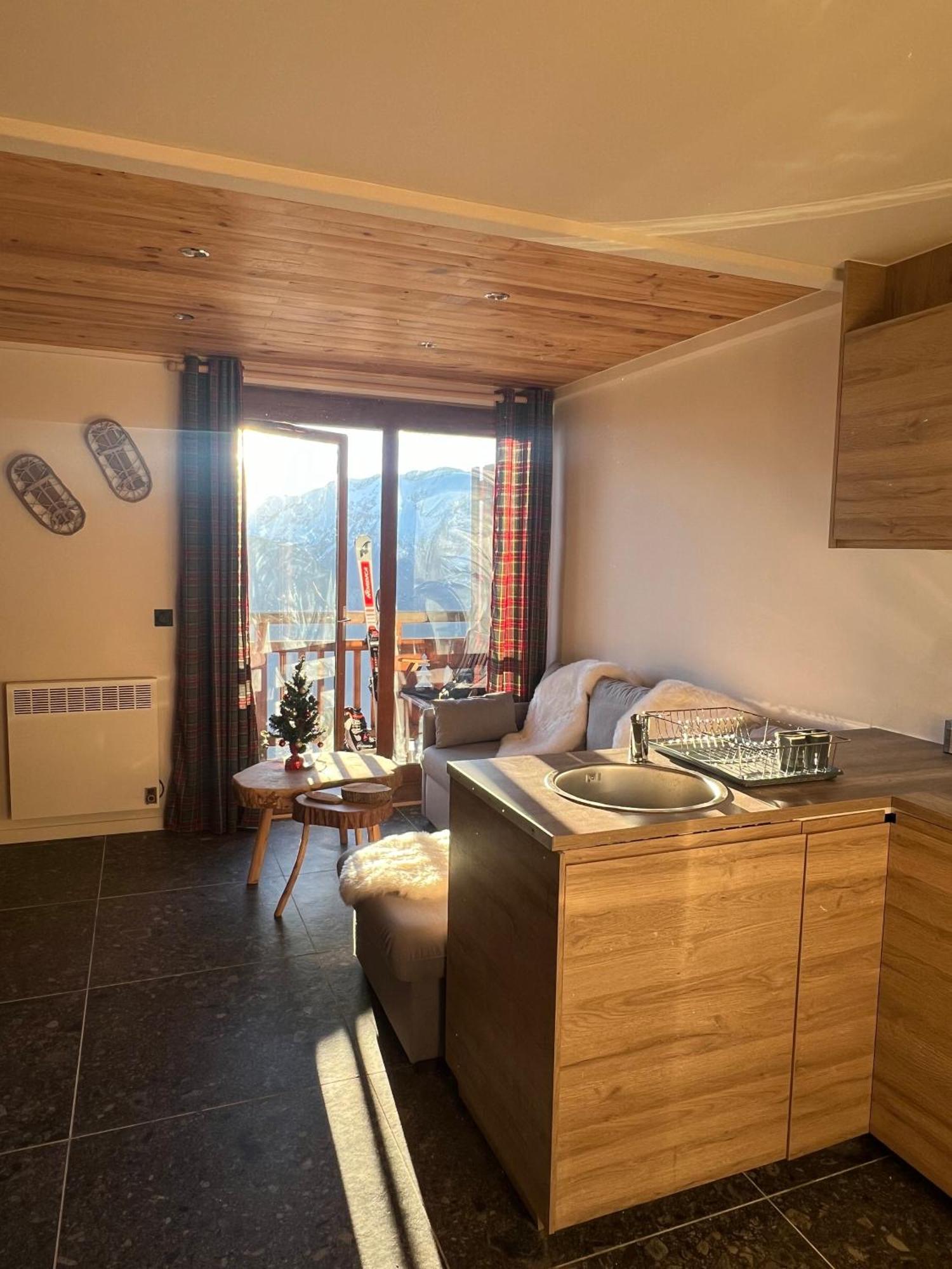 Stunning Apartment With Breathtaking View! Huez Exterior foto